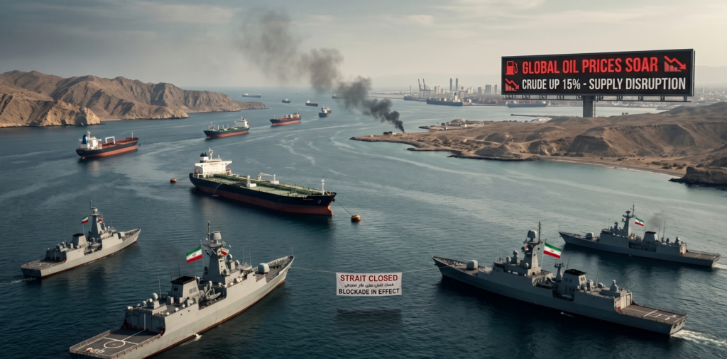 BLOCKADE OF HORMUZ STRAIT & GLOBAL OIL CRISIS