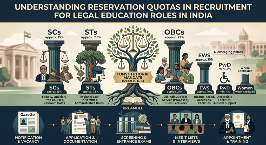 RESERVATION QUOTAS IN THE RECRUITMENT POLICY OF THE GOVT. IN INDIA